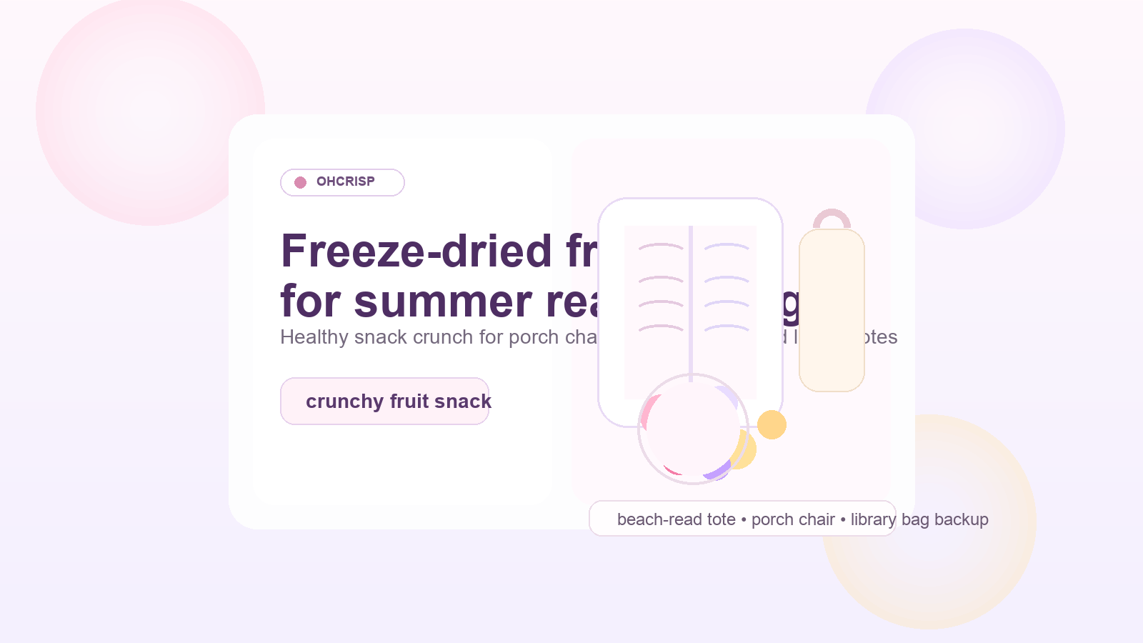 Best Freeze-Dried Fruit for Summer Reading Bags, Healthy Snack Crunch, and Crunchy Fruit Snack Variety