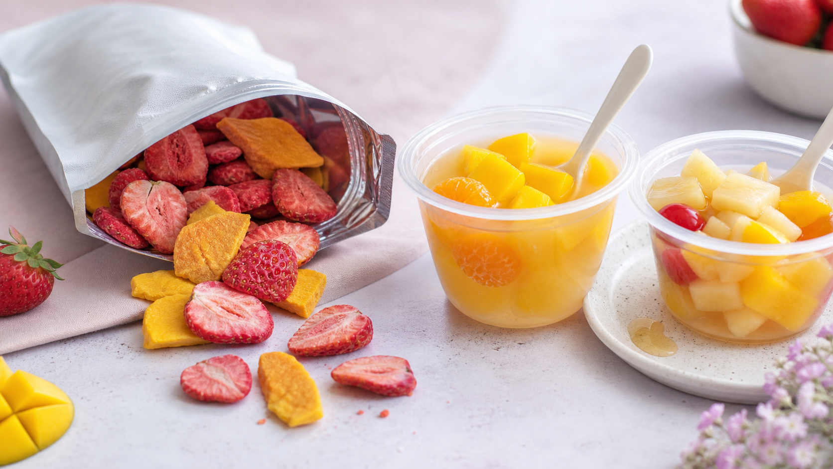Freeze-Dried Fruit vs Fruit Cups for Healthy Snack Breaks: Which Crunchy Fruit Snack Feels Less Messy?