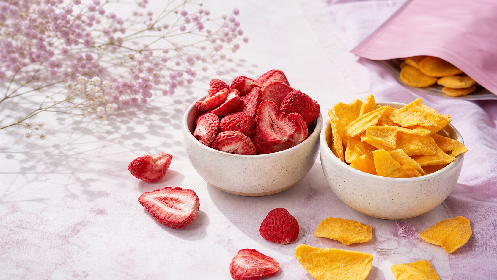 Freeze-Dried Strawberries or Mango? How to Choose the Healthy Snack With Real Crunchy Fruit Snack Appeal