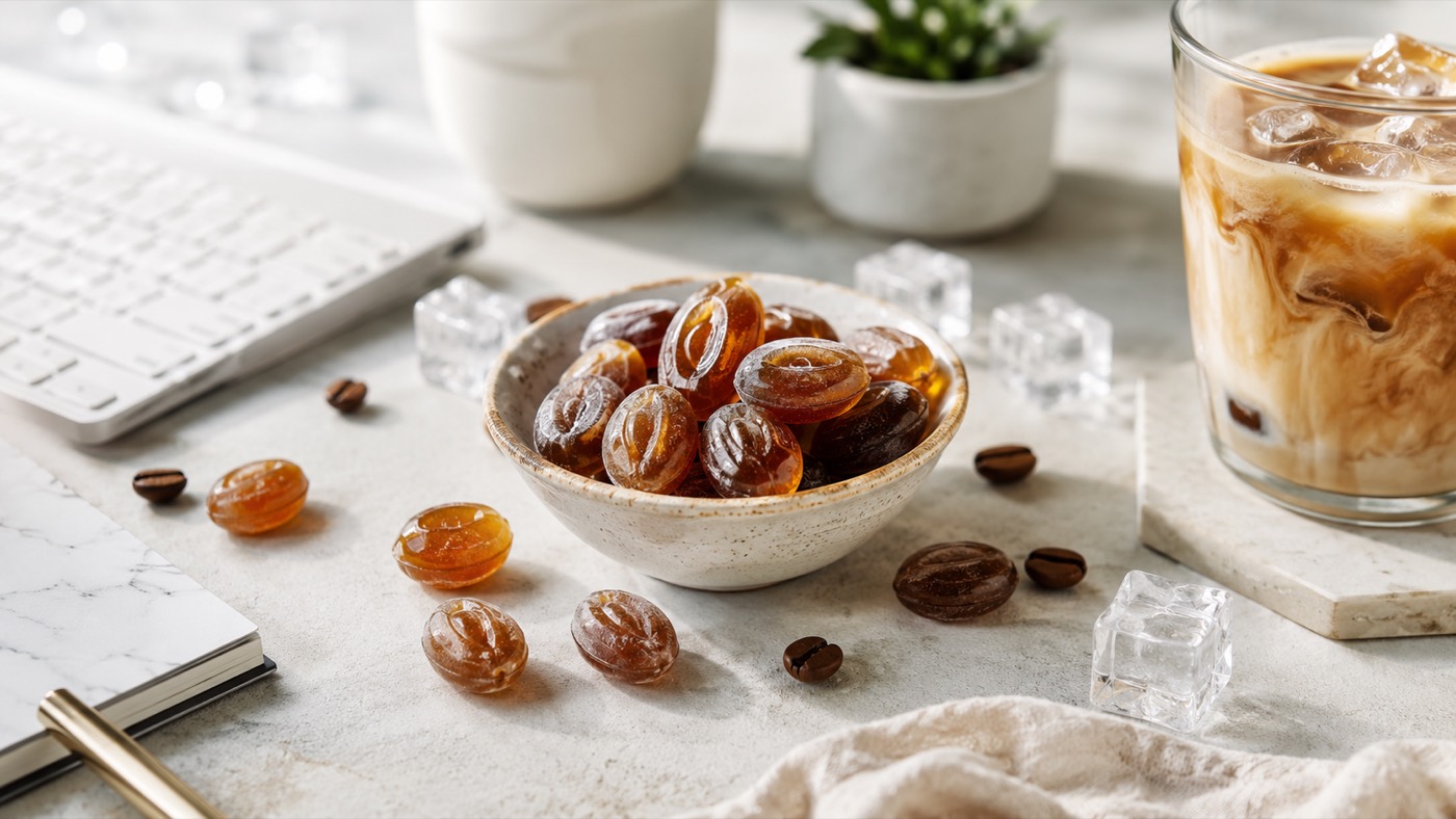 What Makes Icy Coffee Candy Feel Cooler Than Regular Candy?